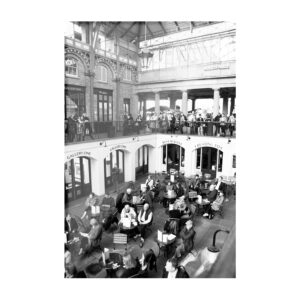 Tableau photo scènes de rues de Londres noire et blanche